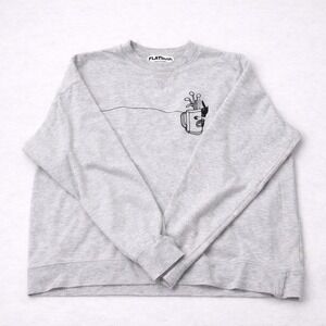 Playboy PacSun Sweatshirt Mens XL Gray Crewneck Graphic Streetwear